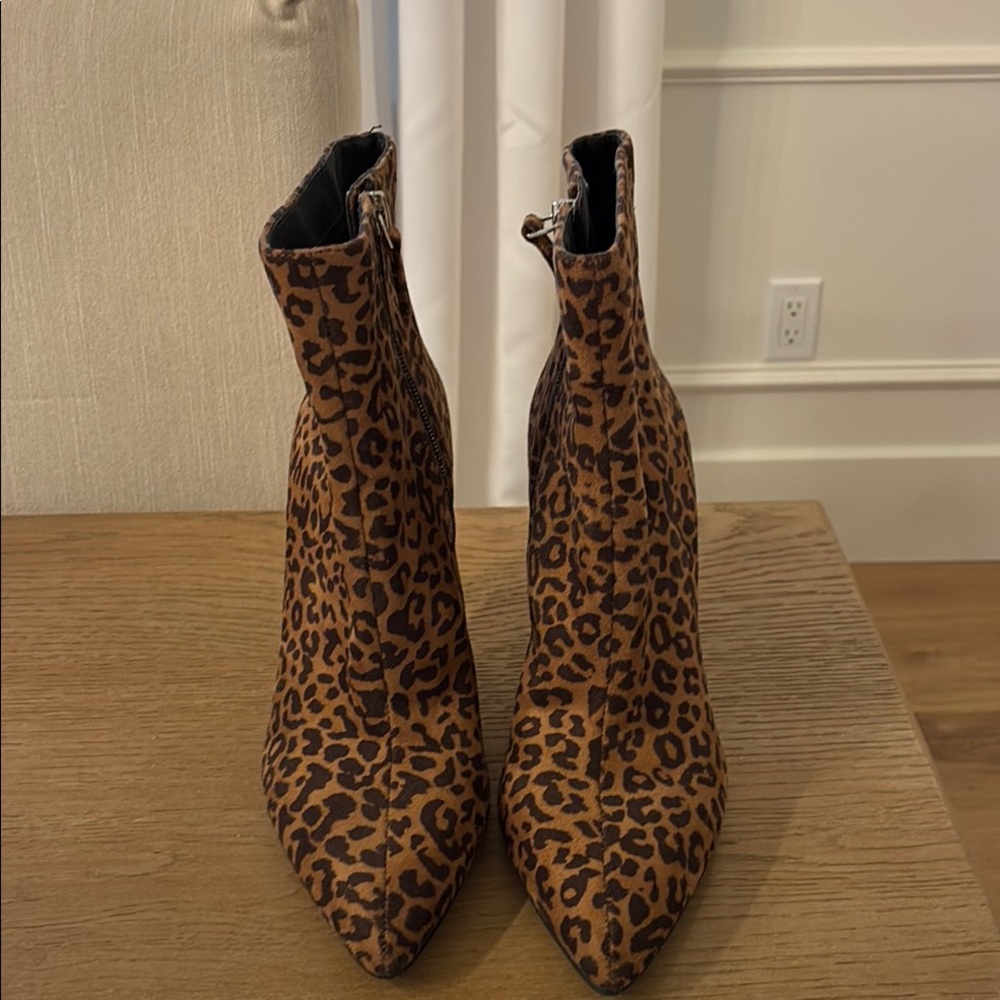 BP Nordstrom Leopard Print Booties Size 7.5